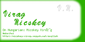 virag micskey business card